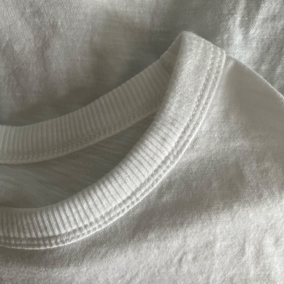 MADEWELL - Whisper Cotton Rib Crewneck Classic White T-Shirt - Plus 3X - Picture 5 of 8